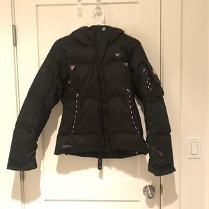 Black Women’s Rossignol Ski Jacket Faux Fur Hood